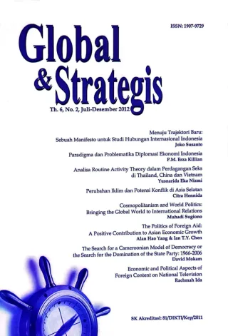 The politics of foreign aid: A positive contribution to Asian economic growth? 刊物封面